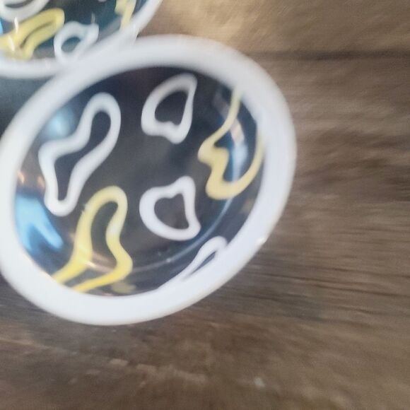 Vintage 1960s 1970s MCM Yamaka Toki Abstract Porcelain Bowls - Picture 2 of 14